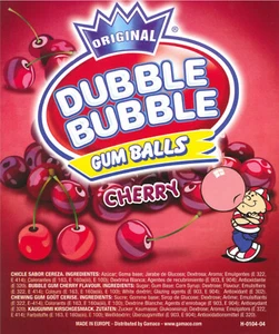 24 mm Kaugummikugeln Cherry Dubble Bubble, ca 1.000 Stück - Bild 1 von 2