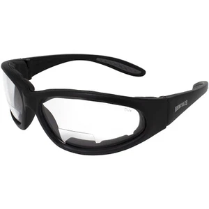 Hercules Foam Padded Riding Glasses Bifocal 2.5 Antifog Clear by Global Vision - Picture 1 of 7