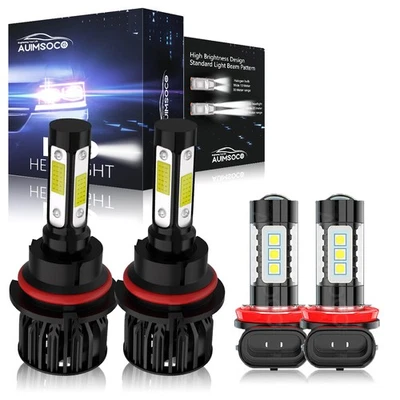 Kit de faros LED de 4 puertas para Nissan Versa Note 2014-2019 hatchback bombillas 24000LM Foto 1 de 4