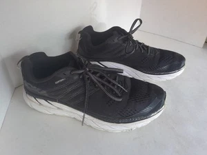 Hoka One W Clifton 6 Running Shoes Size 9.5 Black Sneakers - Picture 1 of 12