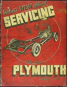 1946 Plymouth Negozio Manuale Originale Integratore Whats Nuovo About Servicing' - Foto 1 di 1