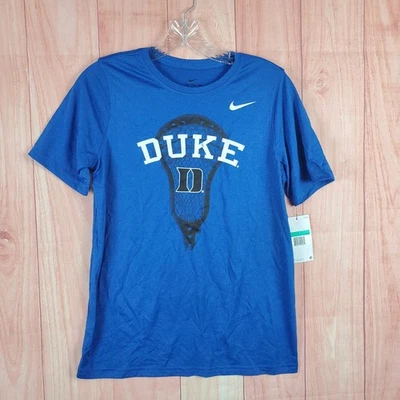 Nike Youth T-Shirt Sz XL Blue Duke Blue Devils Crew-Neck Pullover Short Sleeve - Image 1 of 4