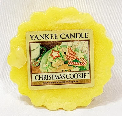Yankee Candle CHRISTMAS COOKIE Cera Tarta Popurrí Fragancia Amarillo 0,8 oz/22 g Nuevo Foto 1 de 4