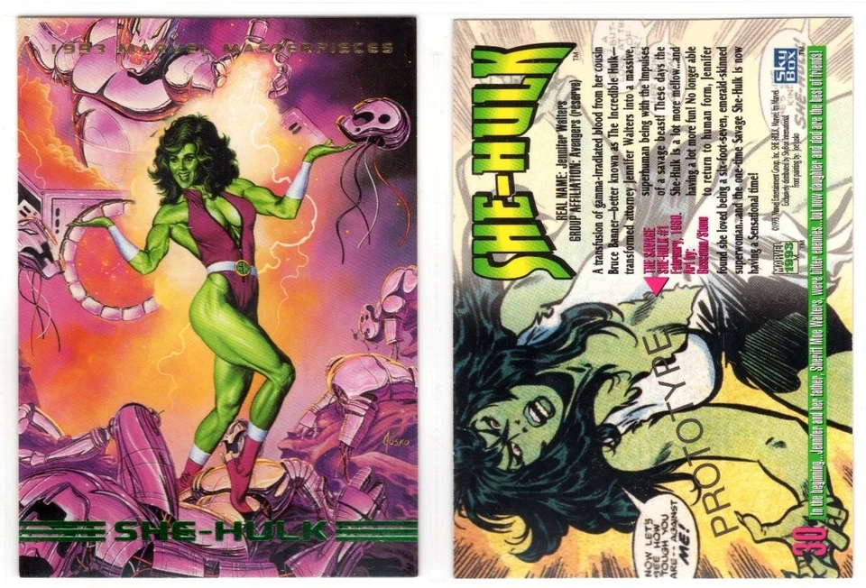 Promo- Marvel Masterpieces 1993 She-Hulk #30 Prototype - Image 1 of 1
