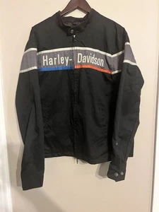 GENUINE HARLEY DAVIDSON 97416-22VM Men's Bar Two-Way Zip Casual Jacket Sz L - Picture 1 of 6