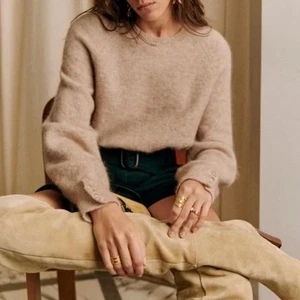Sezane Louise Pullover Pulli hellbeige Größe S Mohair  - Bild 1 von 8