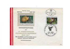 AUSTRIA 1967 FDC "VI Congreso Internacional de Protección Fitosanitaria" - Imagen 1 de 2