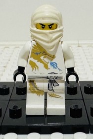 Zane DX 2260 2171 Dragon Suit Ice White Ninja Ninjago LEGO Minifigure