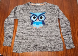 Jolt Black and White Marled Sweater Blue Owl Size XL - Picture 1 of 9