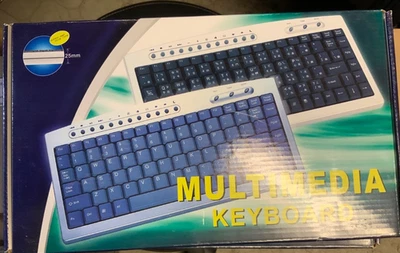 NEW Slim WINDOWS USB Mini Multimedia PC Keyboard - Image 1 of 3