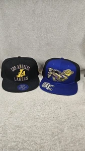 Pair Of NWT Los Angeles Lakers Hats, Ultra Game & GC Brands, Both Snapback, FREE - Picture 1 of 14