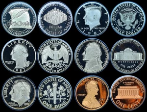 1987-S US Mint Prestige Proof Set with 90% Silver Dollar. - Picture 1 of 12