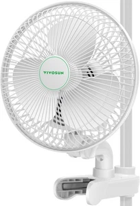 VIVOSUN AeroWave A6 Ventilatore a Clip per Tenda da Coltivazione, Brevettato Portatile Auto 1, Bianco - Foto 1 di 7