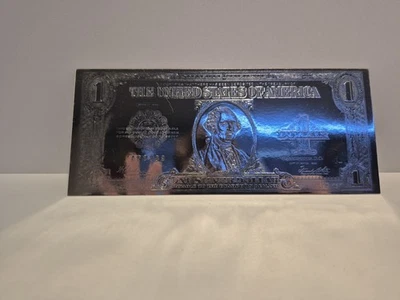 1999 Copy of 1923 Series $1 Silver Certificate Large Note .999 Silver Plated - Image 1 of 3