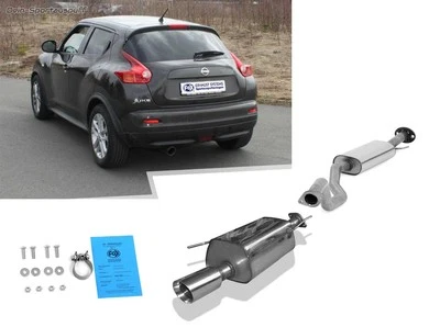 Fox complete system from catalytic converter for Nissan Juke 1x90mm round sharp beveled - Image 1 of 4