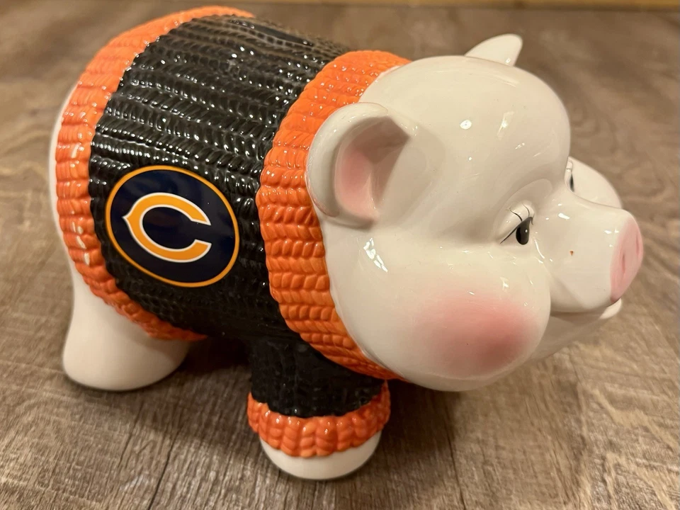 Hucha de monedas de los Chicago Bears de la NFL (falta enchufe) Foto 1 de 4
