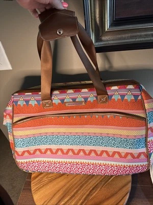 Lily Bloom 22 Inch Duffel Bag with  2 Wheels, Weekender Overnight On The Prowl - Image 1 of 4