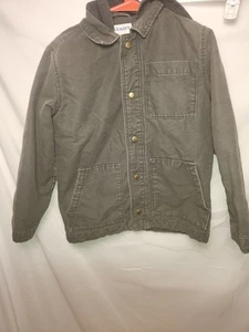 Old Navy Kinder schwere graue Jacke Wintermantel mit Kapuze Gr. (10-12) - Bild 1 von 13