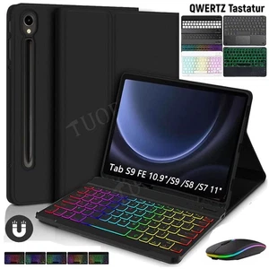 Tastatur Hülle Schutzhülle für Samsung Galaxy Tab S10 FE 10,9" SM-X520 X526 2025 - Bild 1 von 133