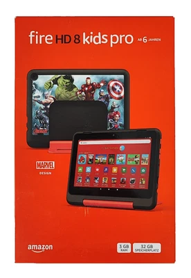 Neues Amazon Fire HD 8 Kids Pro Tablet | 32GB | 12 Gen. 2024 | Marvel Avangers - Bild 1 von 2