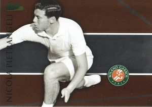 2008 Ace Authentic Match Point French Open Foil Tennis #RG8 Nicola Pietrangeli - Bild 1 von 2