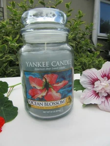 yankee candle large jar OCEAN BLOSSOM - unused - Deerfield label - Picture 1 of 4