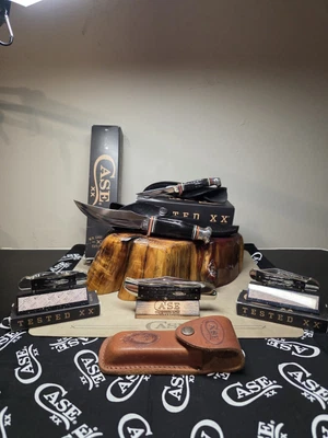 Case Buffalo Horn 5 Knife Lot - Image 1 of 4