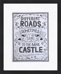 George R.R. Martin - Different Roads Inspirational Newly Custom Framed - Picture 1 of 1