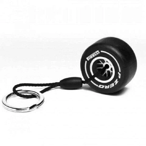 PIRELLI x FORMULA 1 | Hard Slick C1 Tire Keyring White 1:20 Scale Replica Cover