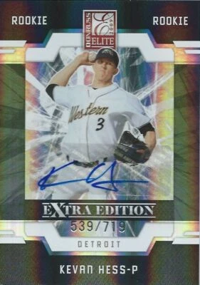 (HCW) 2009 Donruss Elite Extra Edition KEVAN HESS #/719 Rookie Panini 01458 - Image 1 of 2