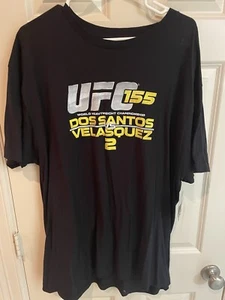 NEW Vintage UFC 155 T Shirt Dos Santos vs Velasquez XL W Tags RARE Collectible - Picture 1 of 6