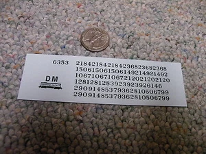 Herald King decals HO Chicago Northwestern wrecker #6353 green   XX213 - Picture 1 of 1