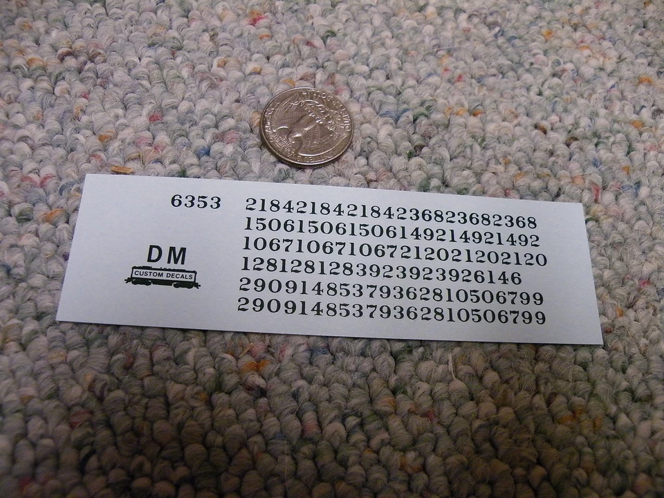 Herald King decals HO Chicago Northwestern wrecker #6353 green   XX213 - Image 1 of 1