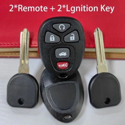 2 para Chevrolet Malibu Cobalt 2006 2007 2008 2009 2010 mando a distancia + llave KOBGT04A Foto 1 de 4