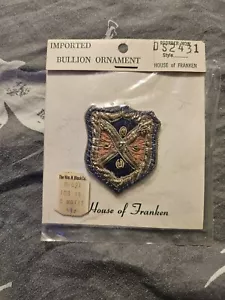 House Of Franken Vintage Patch Imported Bullion Ornament - Bild 1 von 2