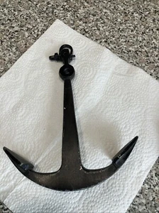 Ship Anchor Wall Decor Nautical Aluminum Marine Decor 9 Inches. Black - Picture 1 of 6