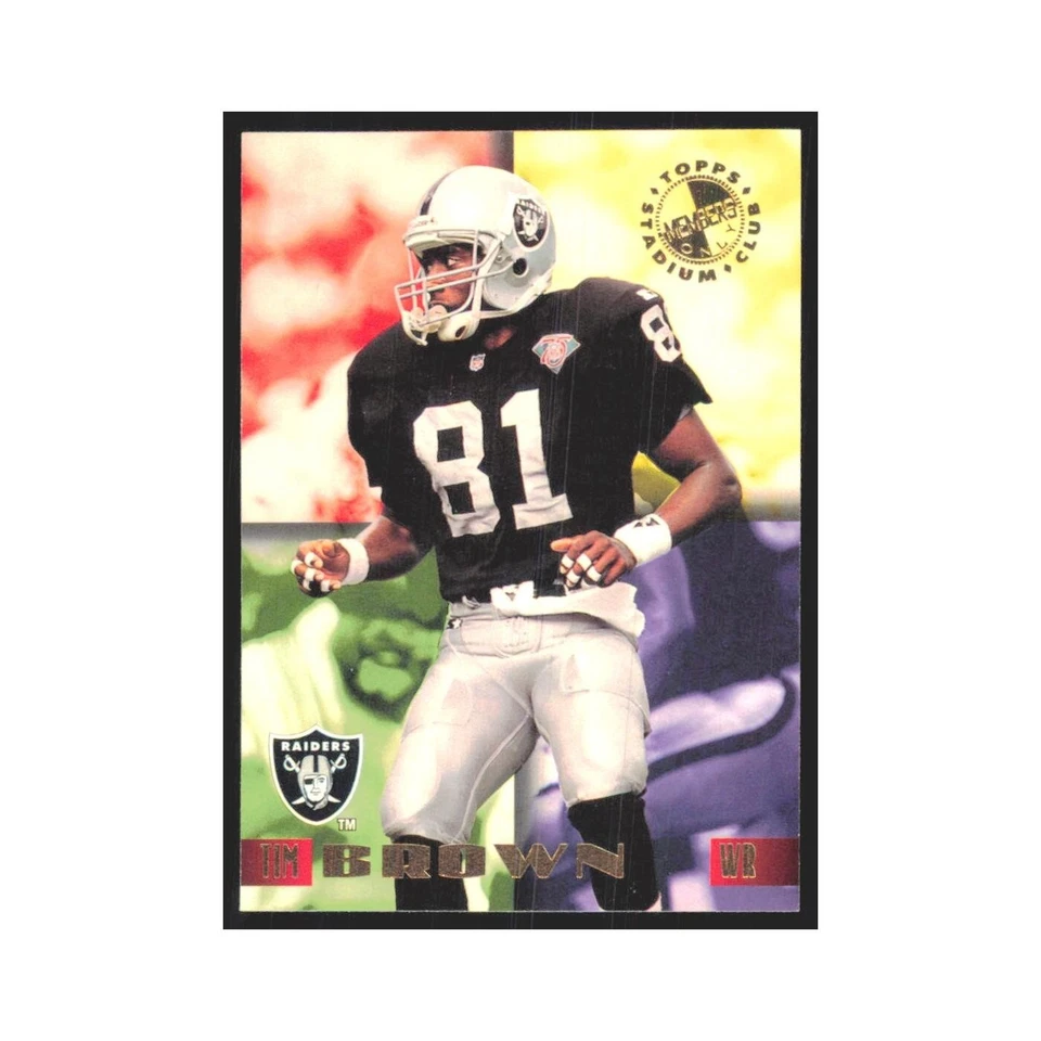1995 Stadium Club Members Only Tim Brown Raiders #1 - Image 1 of 3