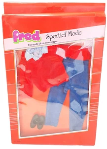 Plasty Lundby PETRA Series FRED 12" Male Doll SPORT MODE OUTFIT MOC`90 Set RARE! - Picture 1 of 2
