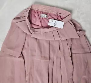 Pantalones para mujer Choies Palazzo de gasa rosa rosa - Imagen 1 de 4