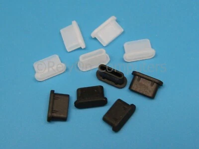 Nuevo Protector de enchufe de silicona con cubierta antipolvo tipo C de 10 piezas para puerto de carga USB EE. UU. Foto 1 de 4