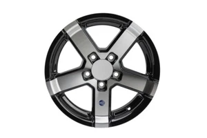Rueda de remolque de aluminio HiSpec 15X5 serie 7 5-4,5" círculo de perno negro/plateado - Imagen 1 de 9