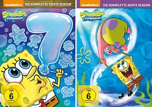 8 DVDs * SPONGEBOB SCHWAMMKOPF - SEASON 7 + 8 IM SET # NEU + - Bild 1 von 1