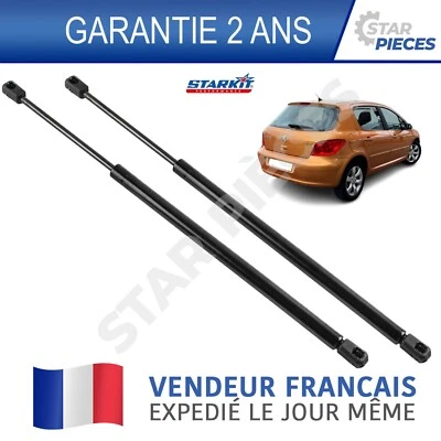 2 VERIN OUVERTURE COFFRE HAYON ARRIERE PEUGEOT 307 2001-2008 9640890980 7925.15 - Immagine 1 di 4