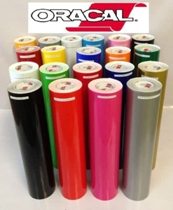 12" Adhesive Vinyl 15 Rolls 5 Feet Oracal 651 Free 3M Blue squegee - Picture 1 of 5