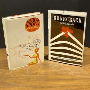 2 Dick Francis First US Edition Books Bonecrack & Blood Sport Hard Cover DJ VG - Picture 1 of 24