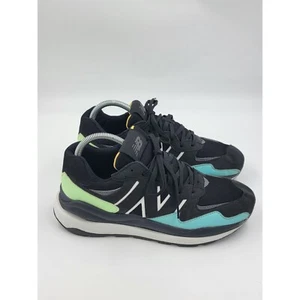 New Balance 57-40 GC740RA Big Kids Black/Vibrant Spring Glow Shoes  Size 7 - Picture 1 of 9