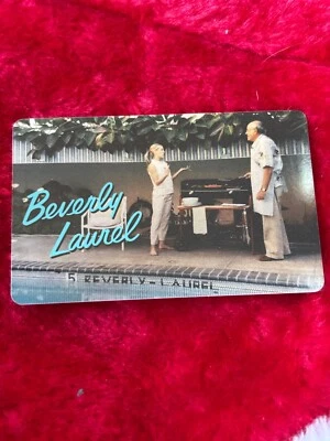 Beverly Laurel ретро изображение середины века современный придорожный мотор гостиницы ключ карта - Изображение 1 из 2