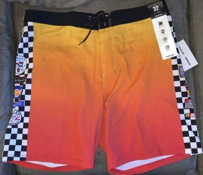 Мужские красные шорты Hurley MBS0011800 Phantom Eco Nascar для ипподрома 18 дюймов размер 32 - Изображение 1 из 4