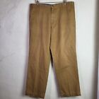 Marks Spencer Collection Mens W38 L30.5 Chino Pants Trousers Camel Woven Cotton