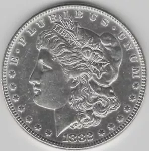 1882 P Morgan dollaro d'argento 90% argento FDC non circolato - Foto 1 di 2